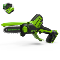 Цепная мини-пила Greenworks 24V G24MCS10 (10 см) аккумуляторная в Грозном